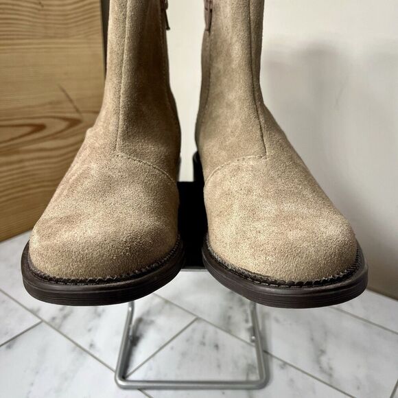 Clarks Pebble Maye Zip Suede Boot Womens Shoes Pebble Suede 7M Boho Western NWOT - Picture 4 of 9